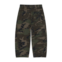 Camo Barrel Leg Cargo Pants