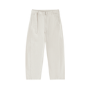 Twisted-Seam Belted Curved-Blade Pants