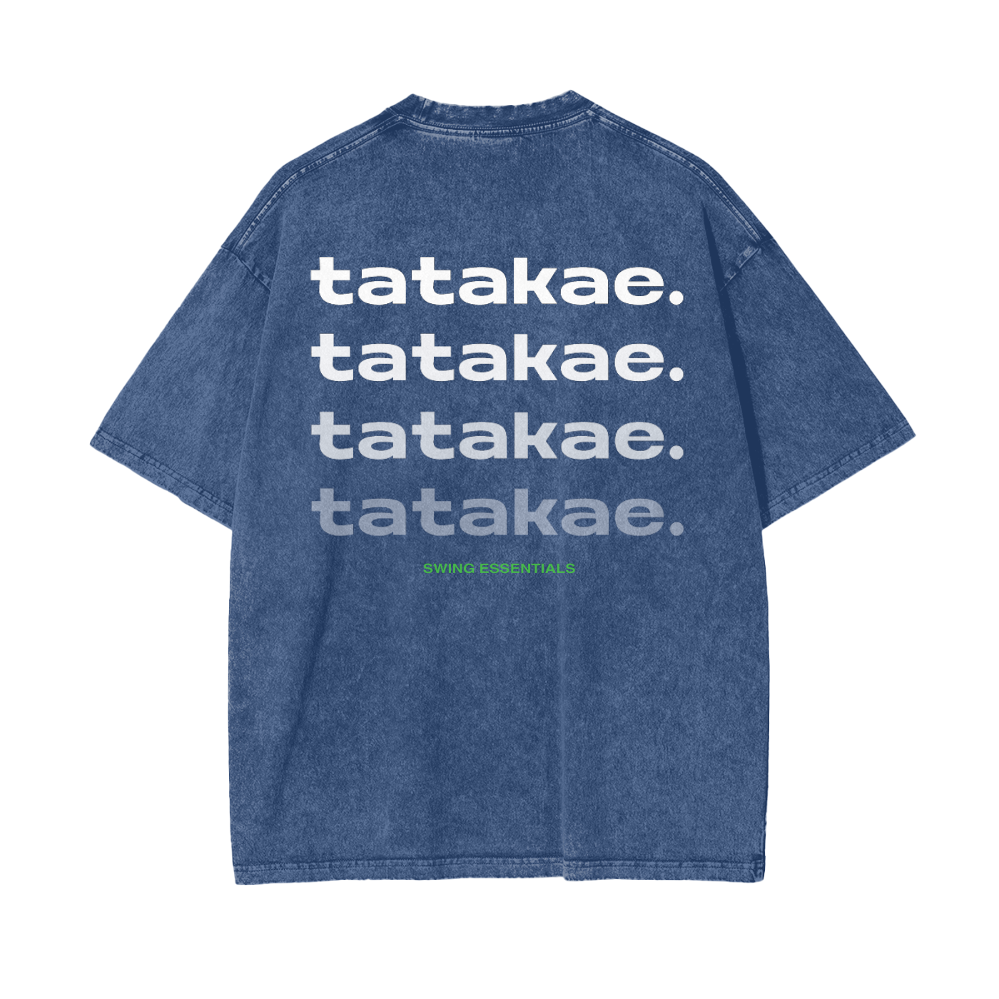 Wind - Tatakae Acid Wash Oversize T-Shirt