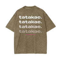 Love - Tatakae Acid Wash Oversize T-Shirt