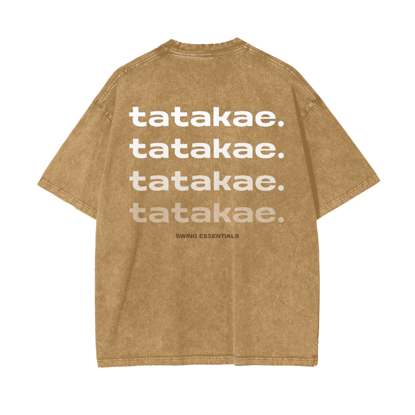 Stone - Tatakae Acid Wash Oversize T-Shirt