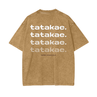 Stone - Tatakae Acid Wash Oversize T-Shirt