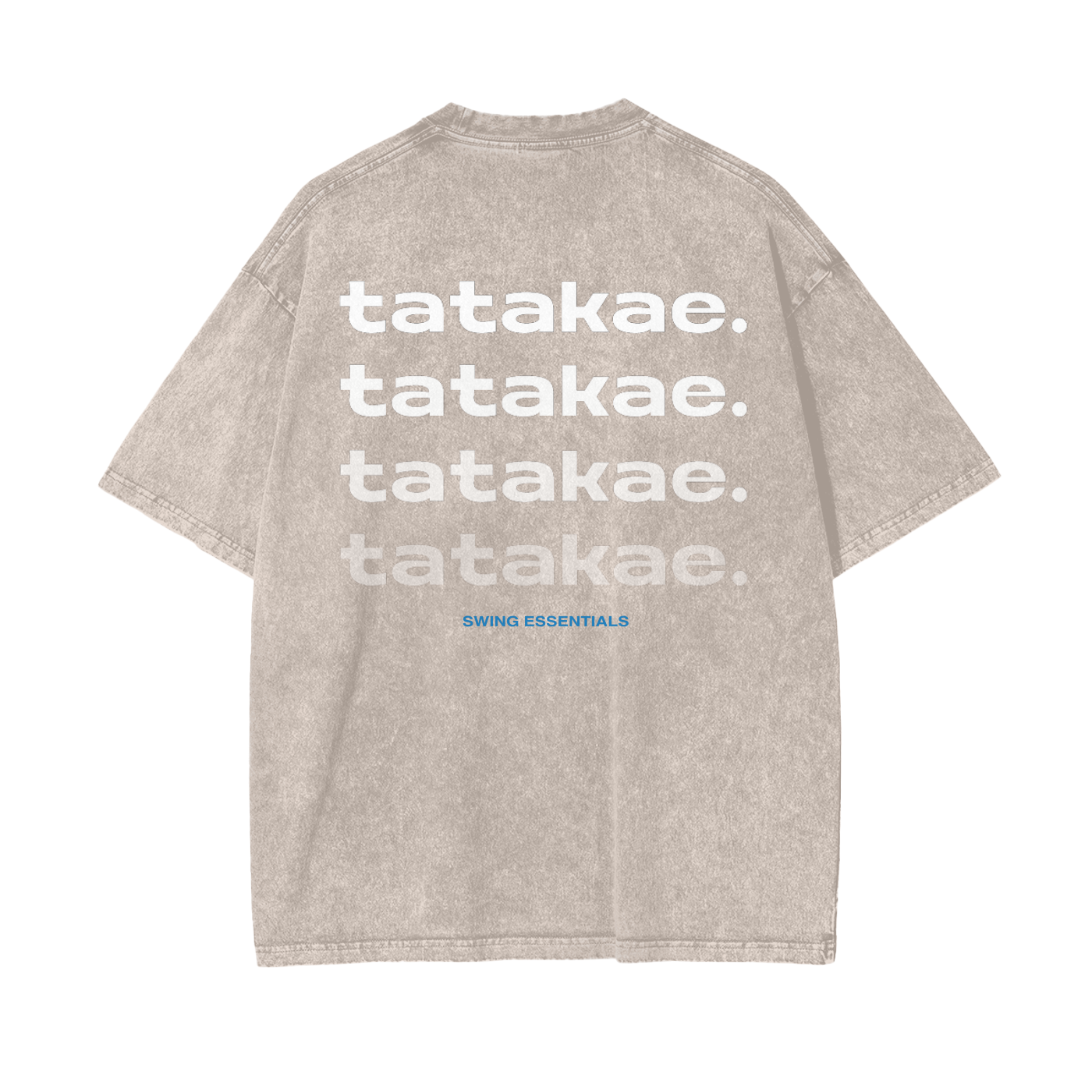Water - Tatakae Acid Wash Oversize T-Shirt