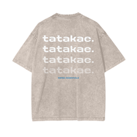 Water - Tatakae Acid Wash Oversize T-Shirt