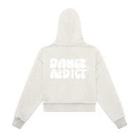 Dance Addict Zip-Up Cropped Hoodie