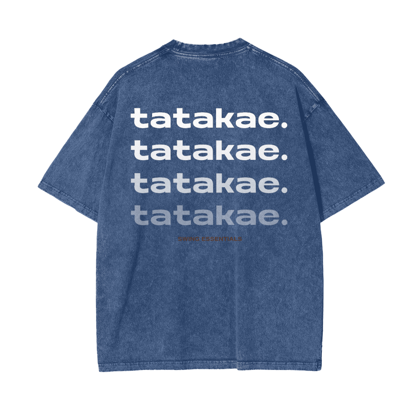Stone - Tatakae Acid Wash Oversize T-Shirt