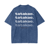 Stone - Tatakae Acid Wash Oversize T-Shirt
