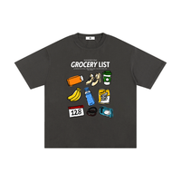 Grocery List T-Shirt - Dark Grey