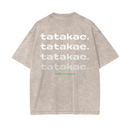 Wind - Tatakae Acid Wash Oversize T-Shirt
