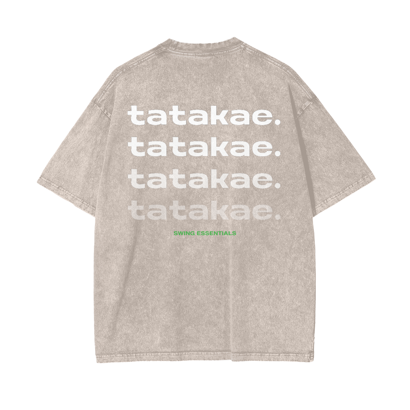 Wind - Tatakae Acid Wash Oversize T-Shirt