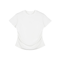 Vintaged-Wash Bodycon Cotton T-Shirt