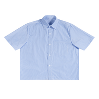 Oversized Boxy Short Sleeve Button Up Shirt
