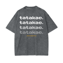 Lightening - Tatakae Acid Wash Oversize T-Shirt