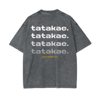 Lightening - Tatakae Acid Wash Oversize T-Shirt
