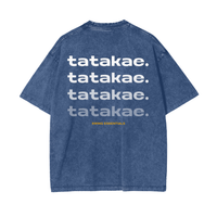 Lightening - Tatakae Acid Wash Oversize T-Shirt
