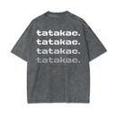 Stone - Tatakae Acid Wash Oversize T-Shirt
