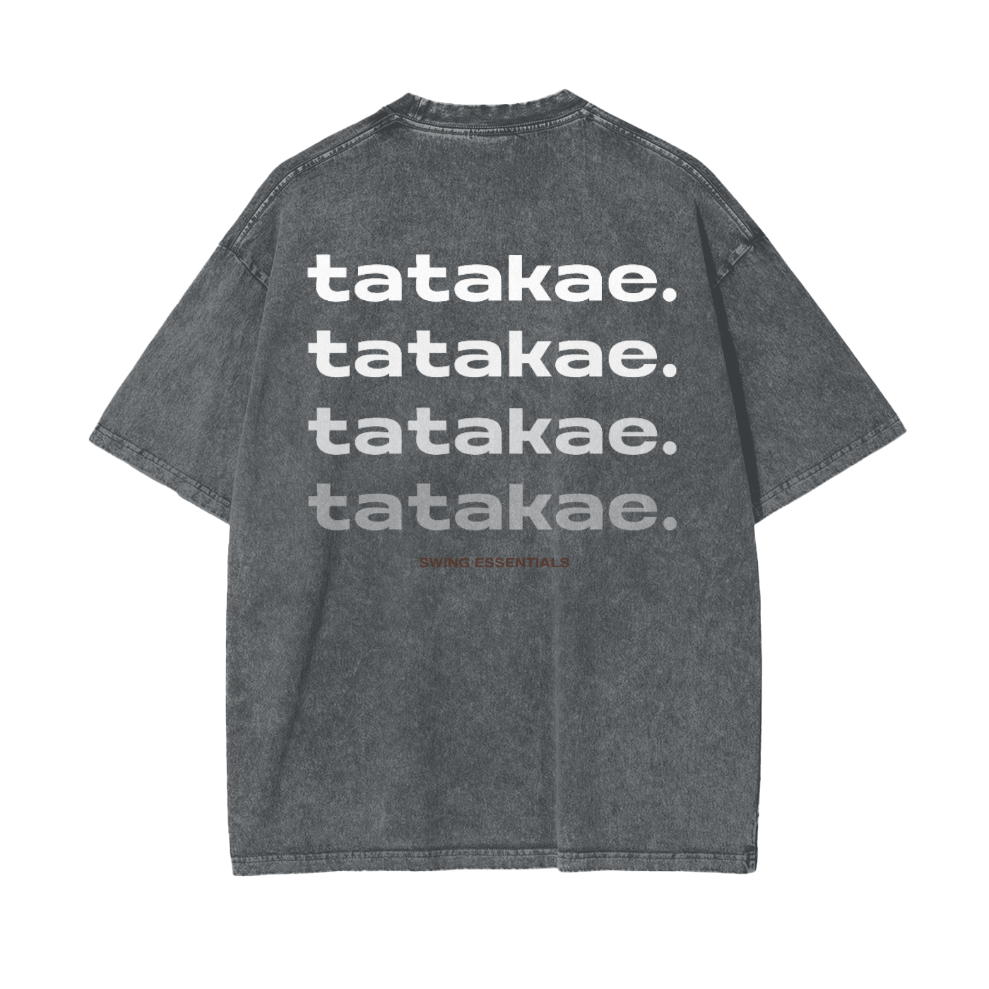 Stone - Tatakae Acid Wash Oversize T-Shirt