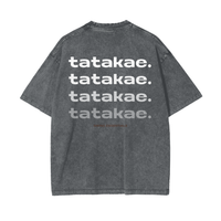 Stone - Tatakae Acid Wash Oversize T-Shirt