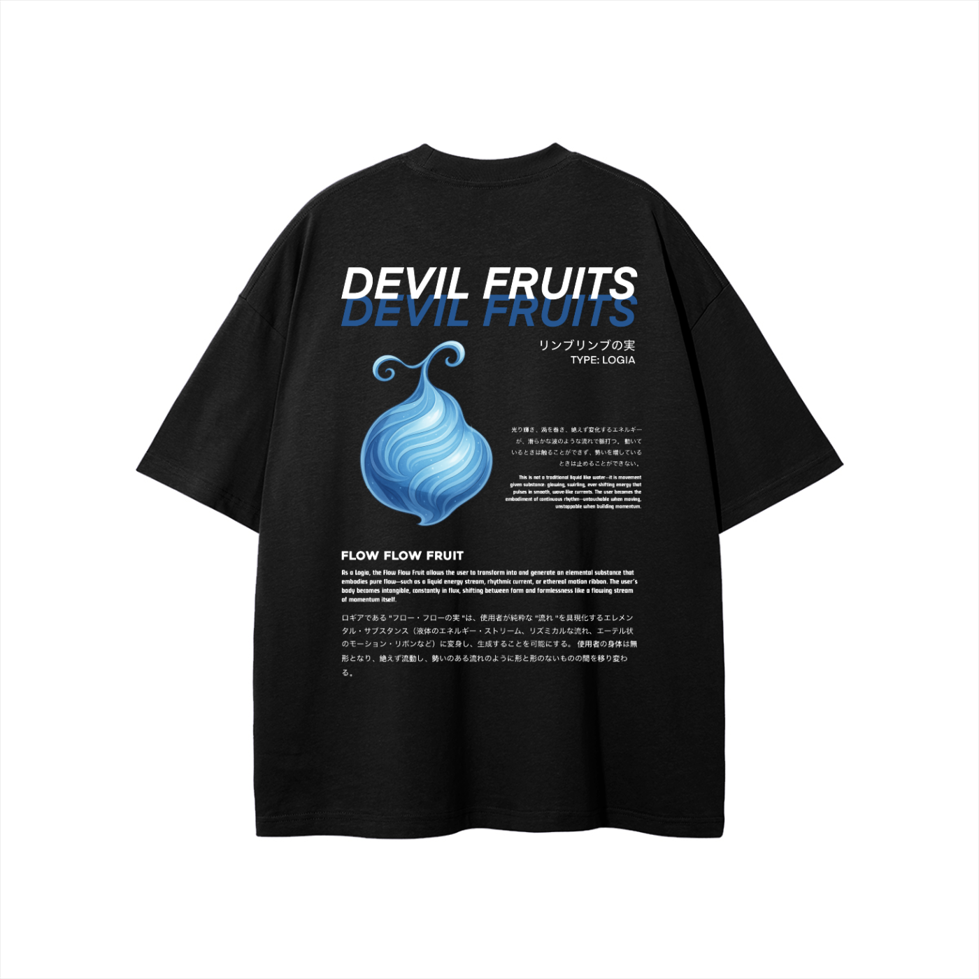 Flow Flow Fruit Unisex T-shirt Black