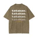 Lightening - Tatakae Acid Wash Oversize T-Shirt