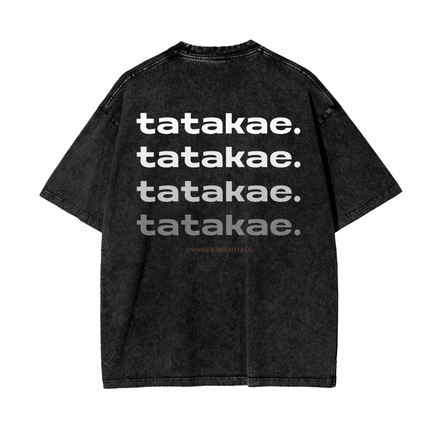 Stone - Tatakae Acid Wash Oversize T-Shirt