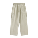 Drawstring Waist Straight-Leg Cargo Pants