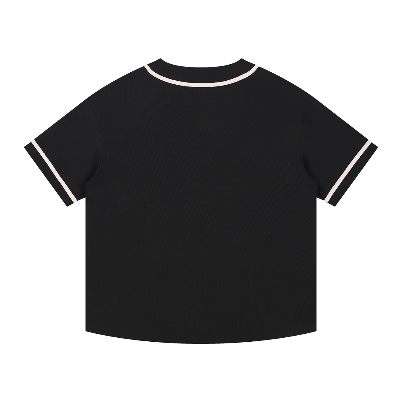 Contrast Piped Button-Up