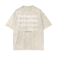 Tatakae Acid Wash Oversize T-Shirt