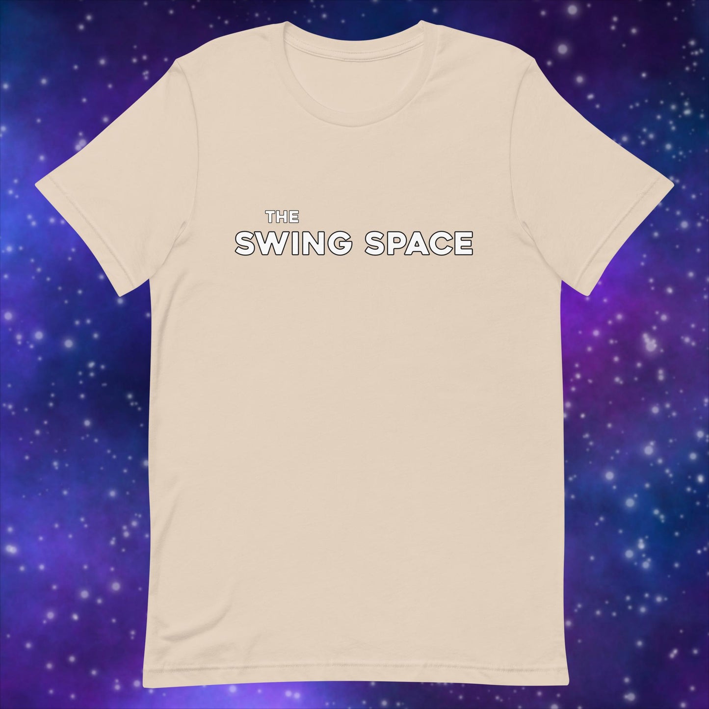 The Swing Space Black and White Unisex t-shirt