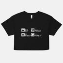 Eat Sleep Dance Repeat Women’s crop top