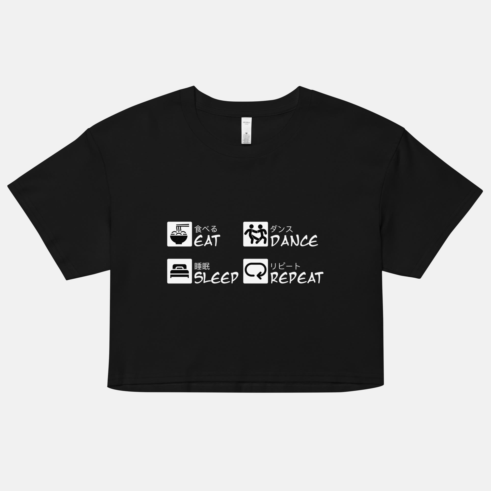 Eat Sleep Dance Repeat Women’s crop top