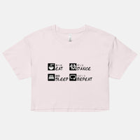 Eat Sleep Dance Repeat Women’s crop top